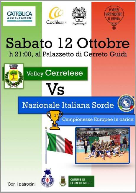La Nazionale italiana sorde di volley femminile sabato 12 ottobre a Cerreto Guidi