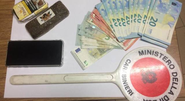 Trovato con 1 etto di droga e soldi, arrestato a Montecatini Terme un giovane studente incensurato