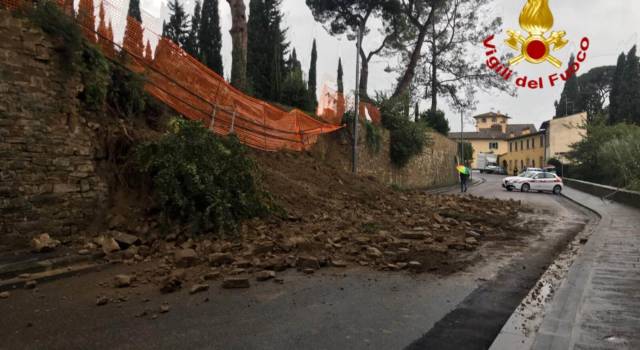 Cede un muro, restringimento di carreggiata