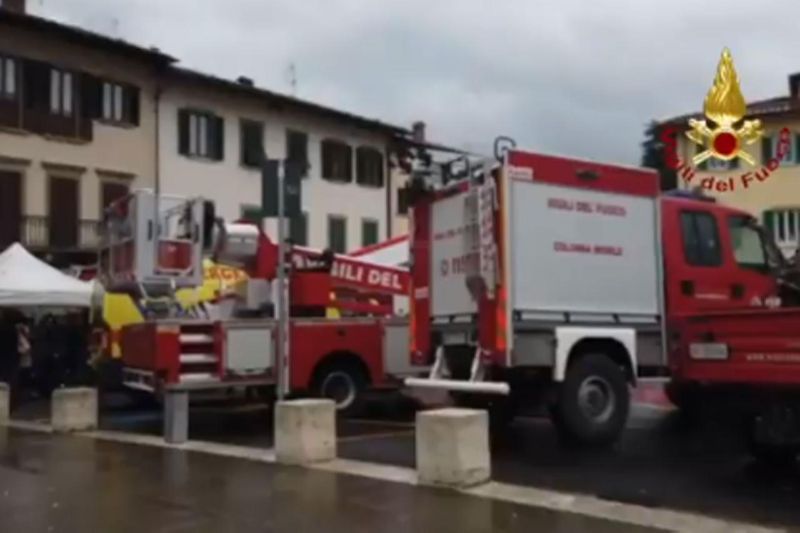 Terremoto Mugello, vigili del fuoco da tutta la Toscana sul posto