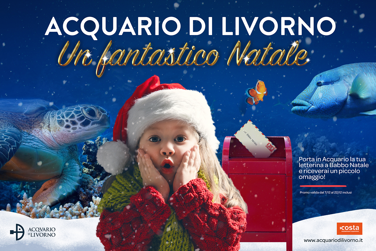 All’Acquario di Livorno si respira la magia del Natale