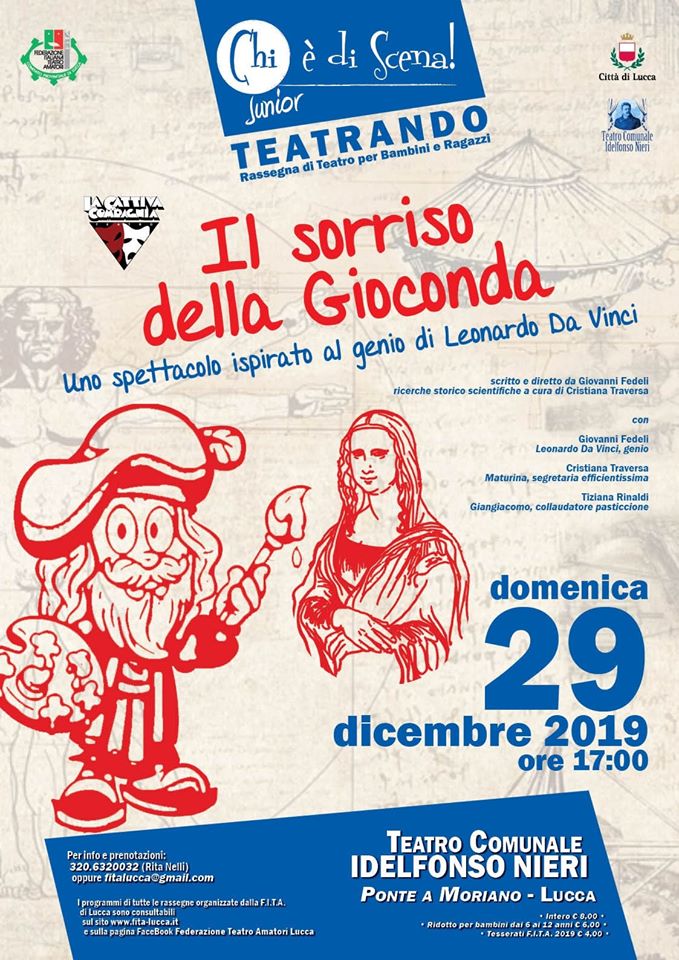 Famiglie a Teatro sabato 29 dicembre uno spettacolo a Ponte a Moriano