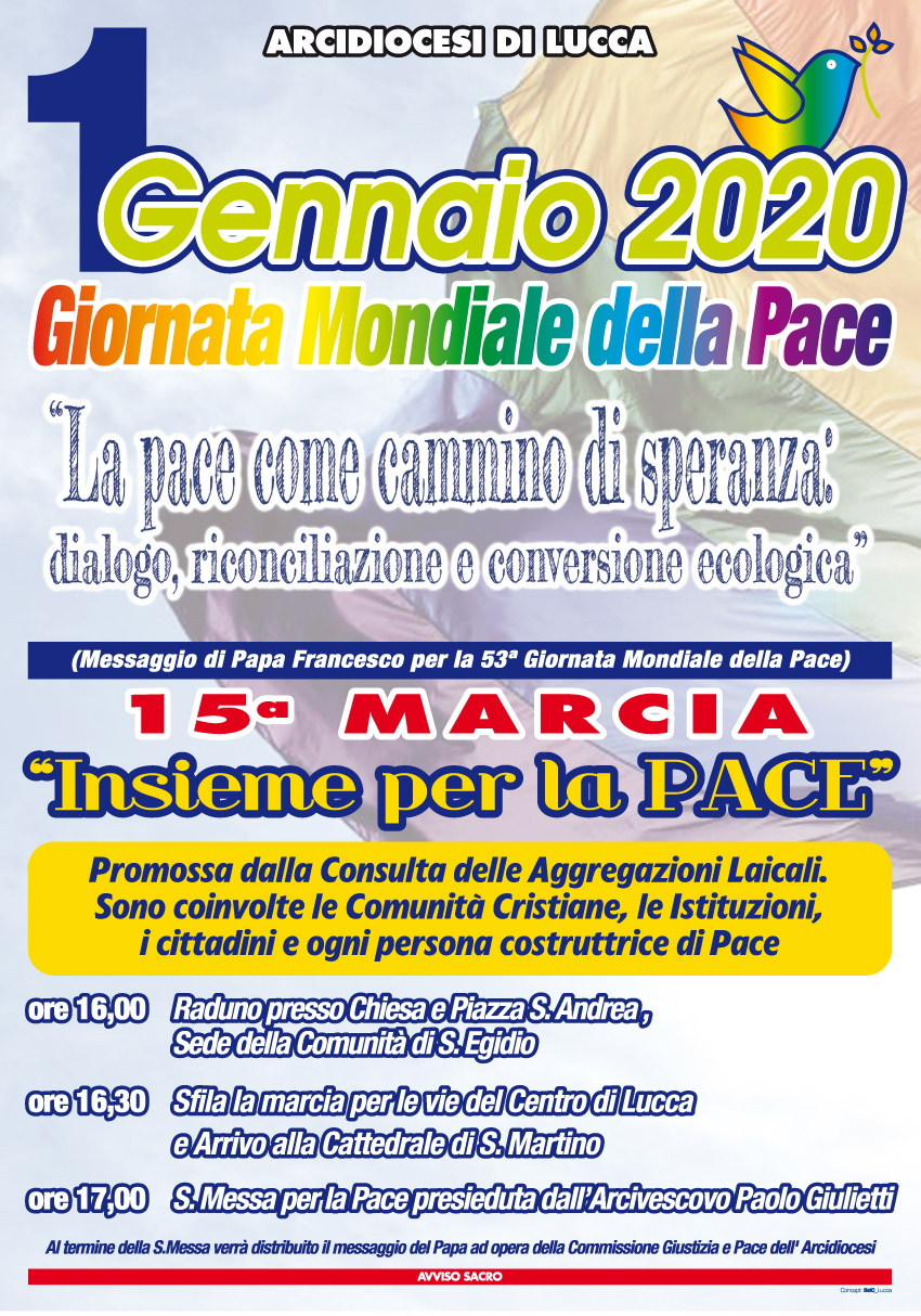 A Lucca la 15a Marcia “Insieme per la pace”