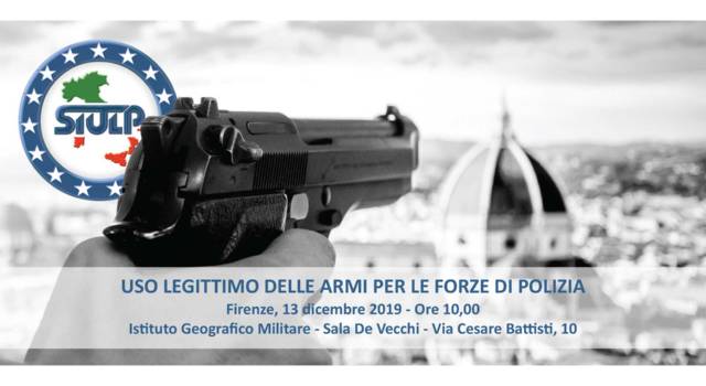 Uso legittimo delle armi per le forze di polizia, se ne parla a Firenze