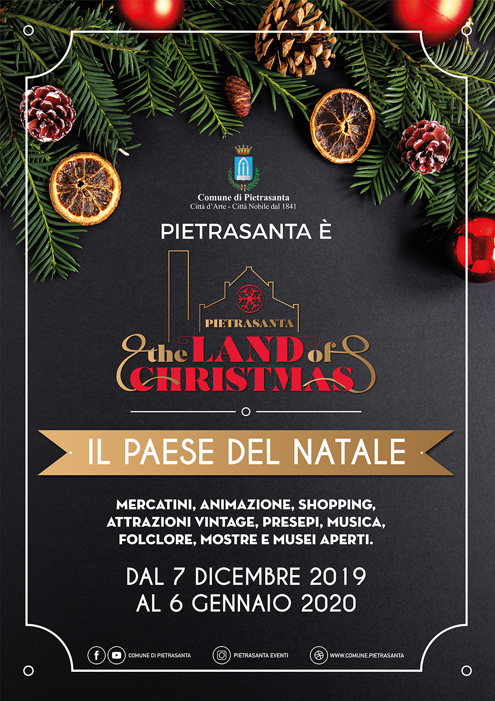 Natale, un mese di eventi a Pietrasanta