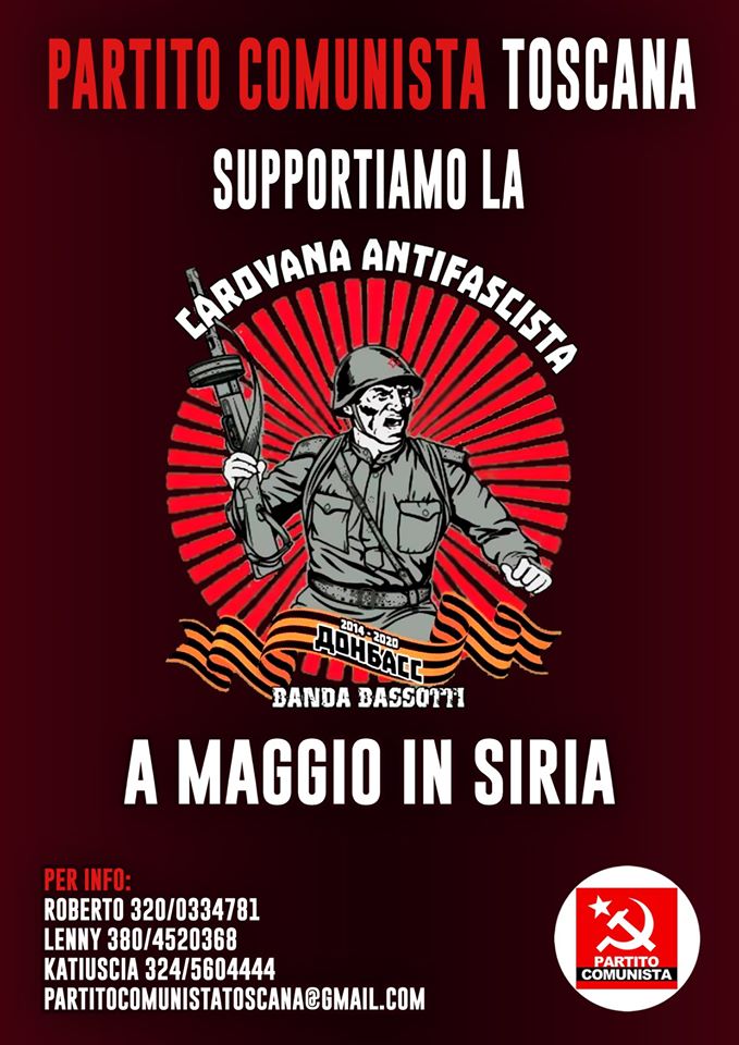 Il Partito Comunista Toscana sostiene e appoggia il progetto della Carovana Antifascista della Banda Bassotti
