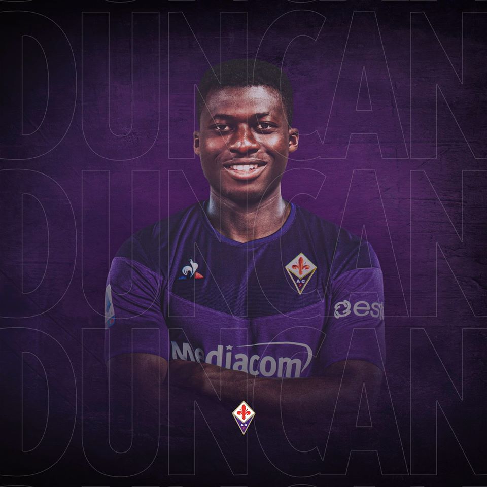 Alfred Duncan è un nuovo giocatore della Fiorentina