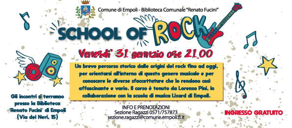 Empoli: apre la ‘School of Rock’