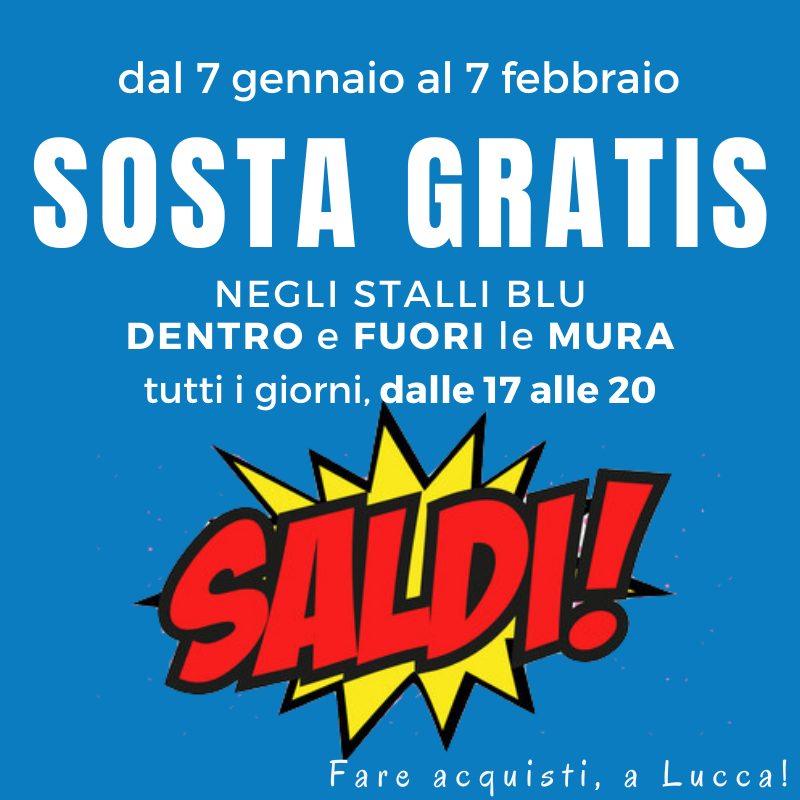Saldi, a Lucca un mese di parcheggi gratuiti per attrarre persone in centro storico