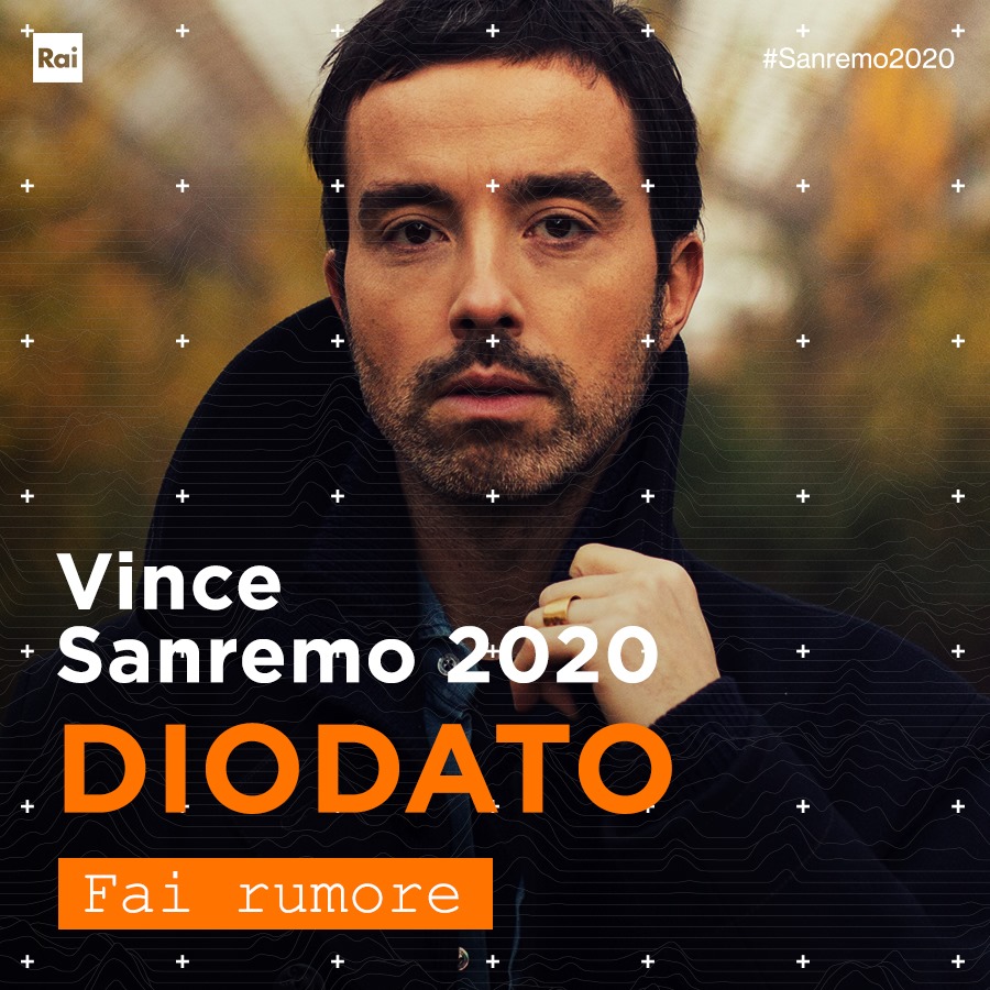 Diodato vince Sanremo 2020: al carrarino Gabbani, arrivato secondo, il premio per la canzone più scaricata con le app