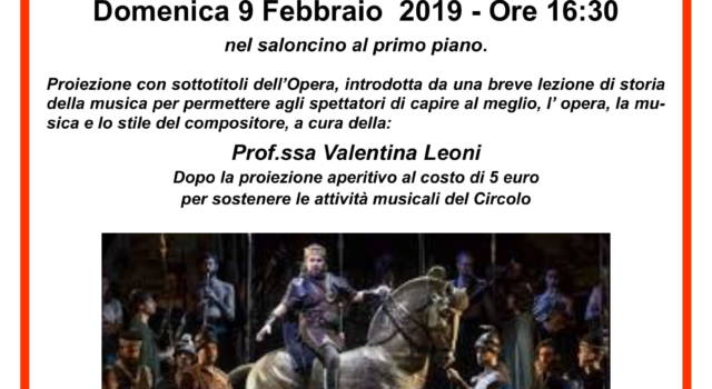 Al Circolo Arci Isolotto Nabucco di Giuseppe nuovo appuntamento con “Il Circolo all’Opera”