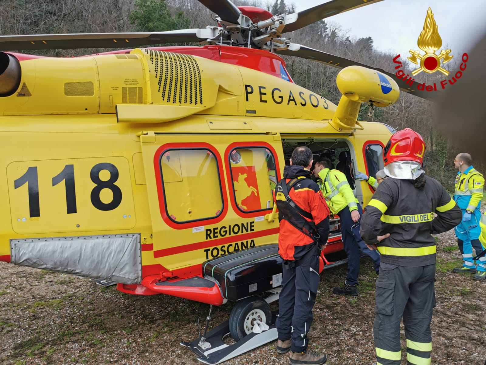 Travolto da un albero, 70enne di Massa a Cisanello