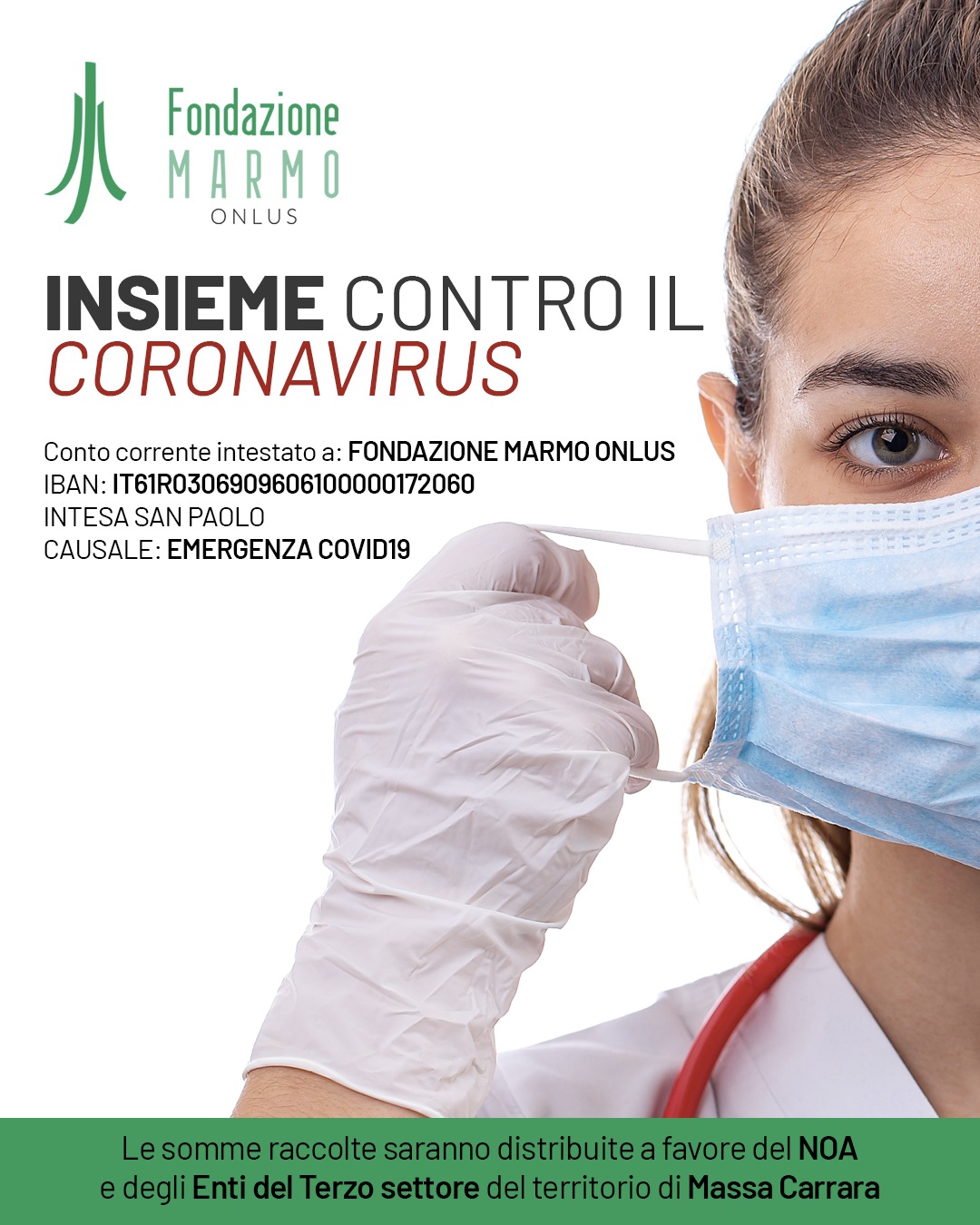 Coronavirus, la raccolta fondi della Fondazione Marmo supera 1 milione di euro