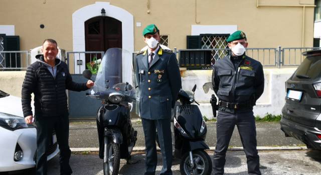Ritrovato dalla GdF scooter rubato a Livorno