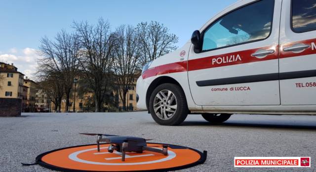 La Polizia Municipale attiva i controlli con i droni per far rispettare le norme Covid-19