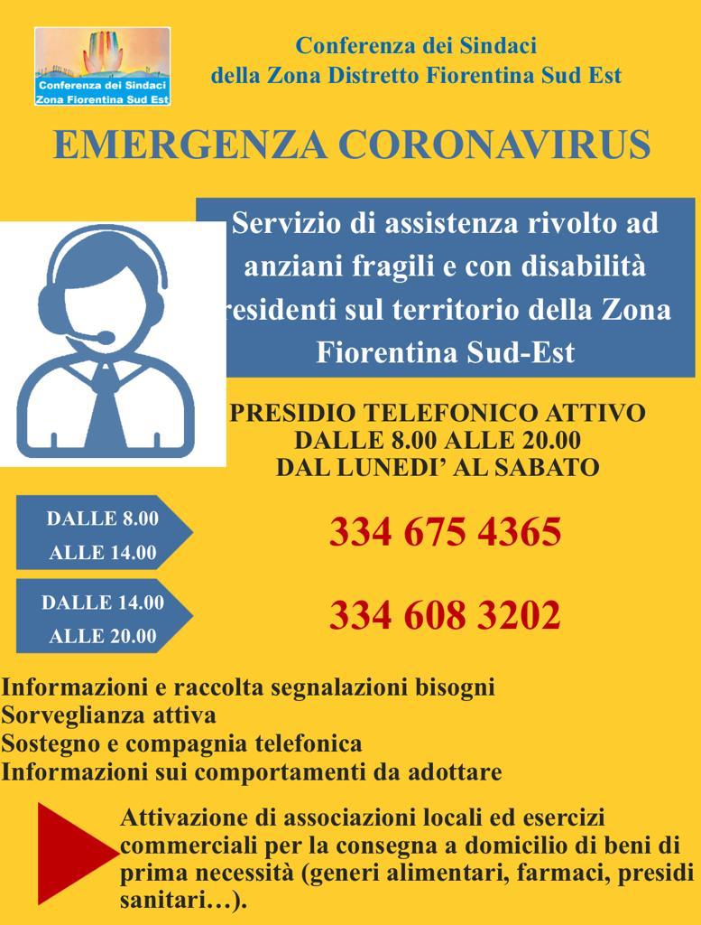 Zona Fiorentina Sud Est – Coronavirus, spesa e medicinali a domicilio
