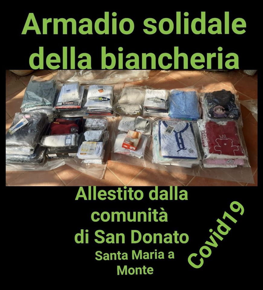 “Armadio Solidale”, in dono pigiami e biancheria intima ai ricoverati Covid dell’ospedale di Livorno