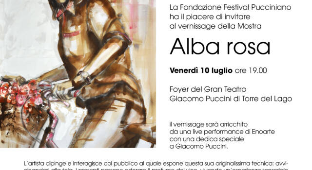 &#8220;Alba rosa&#8221; l&#8217;enoarte di Elisabetta Rogai al Gran Teatro Puccini