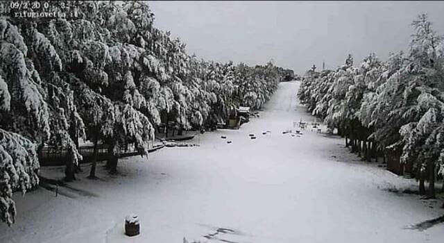 L&#8217;Amiata si risveglia imbiancato: prima neve in Toscana
