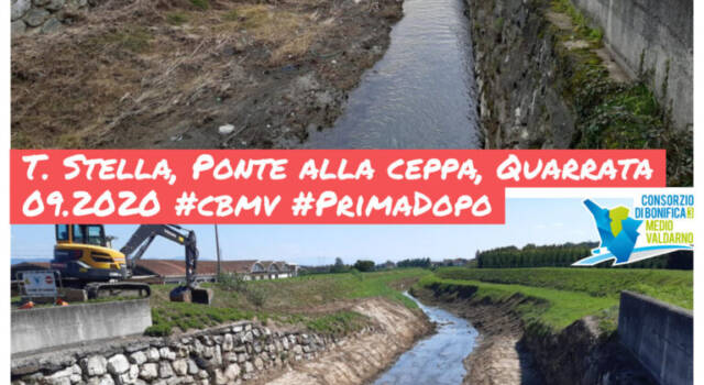 Ombrone e Stella: lavori del Consorzio di Bonifica tra Guado dei Sarti e Ponte alla Ceppa
