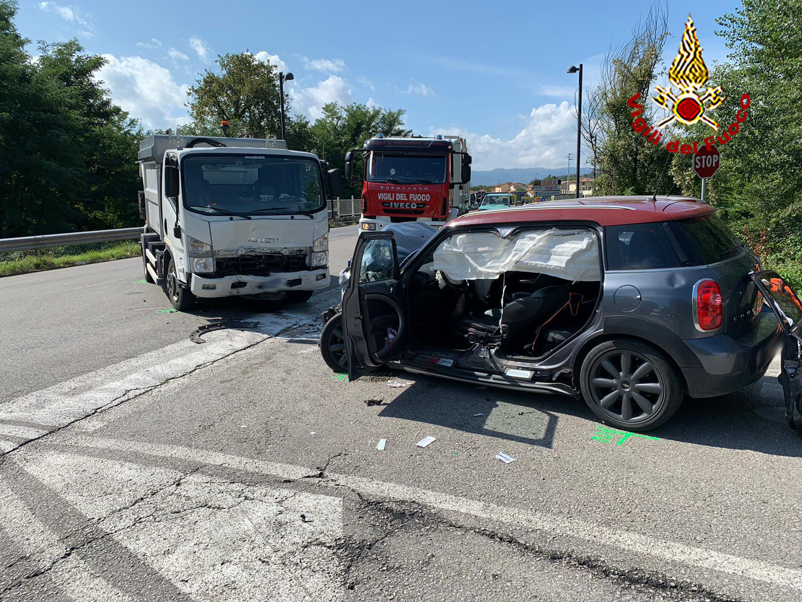 Incidente stradale a Terranuova Bracciolini (Ar)