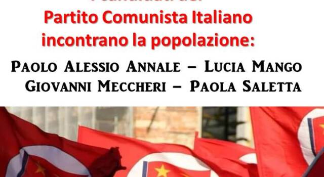 Elezioni Regionali della Toscana. Incontro con i cittadini dei candidati Pci della circoscrizione di Lucca