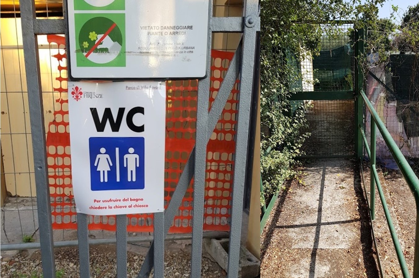 Firenze: novità per i bagni pubblici nel Parco di Villa Favard a Rovezzano, ma non basta.
