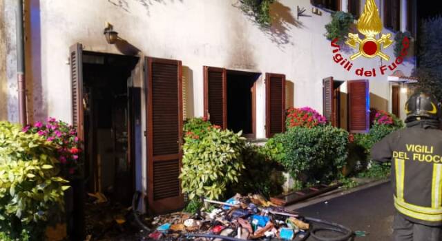 Pisa, in fiamme un abitazione a Calcinaia