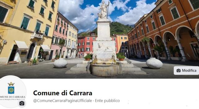 Nasce la pagina ufficiale del Comune di Carrara