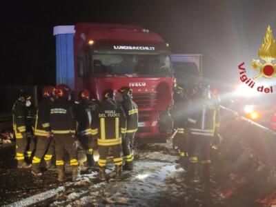 In nottata bloccata la strada E45 per incidente