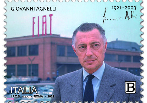 Francobollo celebrativo per il centenario nascita Gianni Agnelli