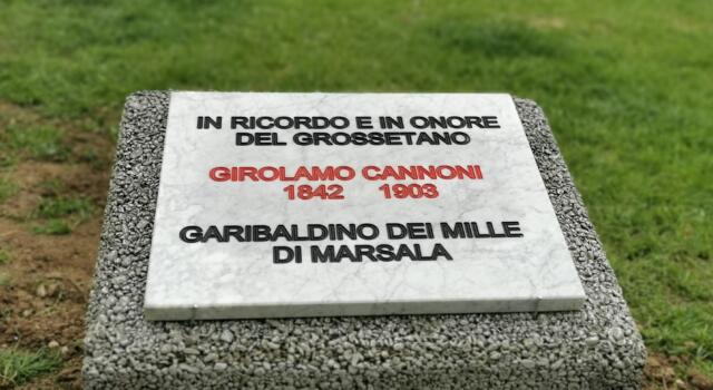 Targa commemorativa a Girolamo Cannoni per il 160º anniversario dell&#8217;Unità d&#8217;Italia