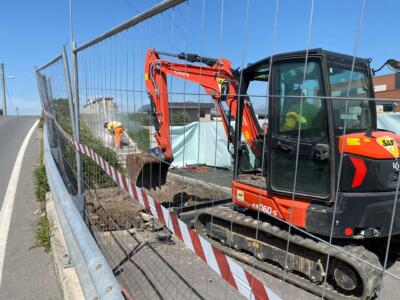 Ponte di via Bocchi: iniziati i lavori per realizzazione nuova rampa