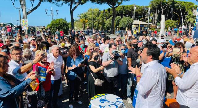 Salvini a Carrara: per le elezioni centrodesta unito