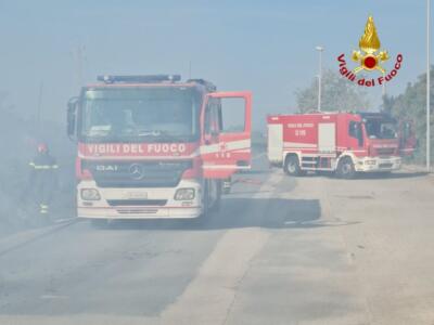 Incendio di sterpaglie, interrotta la line ferroviaria Empoli-Siena