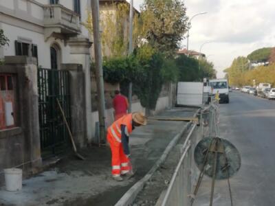 Pisa, proseguono gli interventi per i marciapiedi di Porta a Lucca