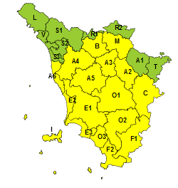 Forte vento di grecale in arrivo sulla Toscana, codice giallo sabato 6 novembre