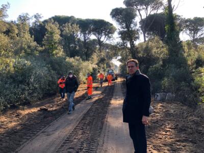 Ciclopista del Trammino a Pisa, in corso i lavori per il prolungamento del percorso fino a Tirrenia