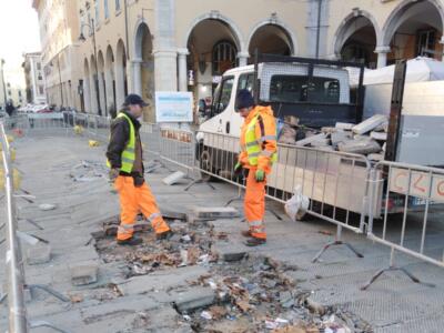 Livorno, iniziati i lavori di sistemazione di piazza Grande