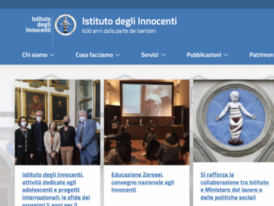 Istituto degli Innocenti, online il nuovo sito