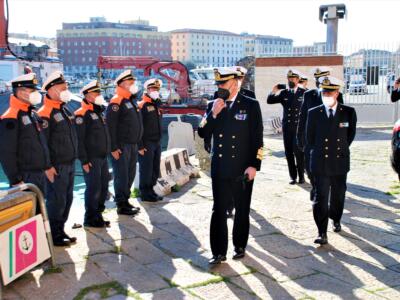 Capo stato maggiore marina in vista a Capitaneria Porto di Livorno