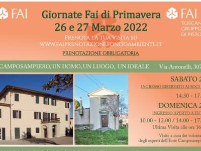 Giornate Fai di Primavera: a Pistoia tre visite guidate