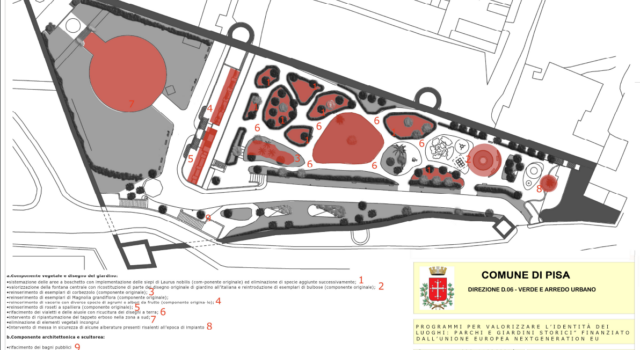 Pnrr, Pisa chiede 450mila euro per la riqualificazione del Giardino Scotto