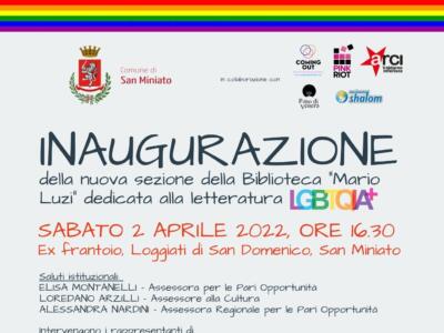 Nuova sezione per i diritti LGBTQIA+ alla Biblioteca “Luzi”. Sabato 2 l’inaugurazione