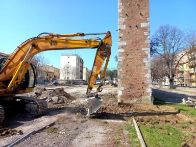 Cantiere di via Nino Bixio, proseguono i lavori per la realizzazione del Parco