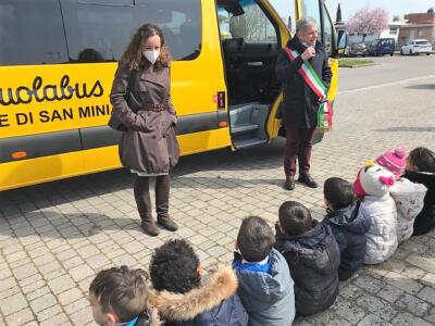 San Miniato, inaugurato il nuovo scuolabus del comune