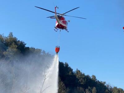 Piombino, Vigili del Fuoco estinguono incendio potenzialmente pericoloso per i campi e il bosco