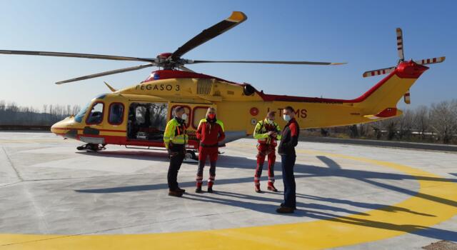 Inaugurata la nuova piazzola di atterraggio per gli elicotteri Pegaso a Cisanello