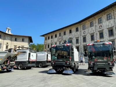 Igiene urbana, presentati a Pisa i nuovi mezzi di Geofor 