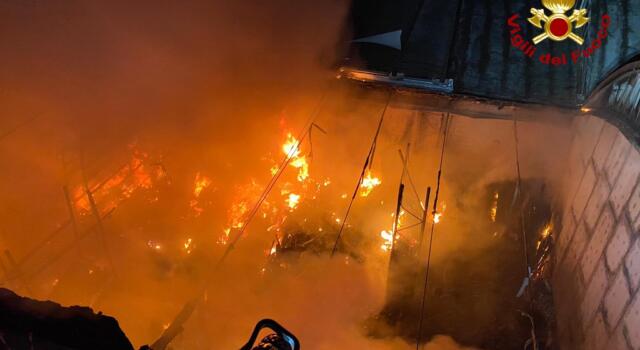 Incendio capannone industriale, situazione sotto controllo dai Vigili del Fuoco